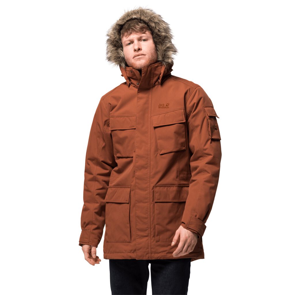 Jack Wolfskin GLACIER CANYON Vestes Homme Cuivre - XDRWOHL-69